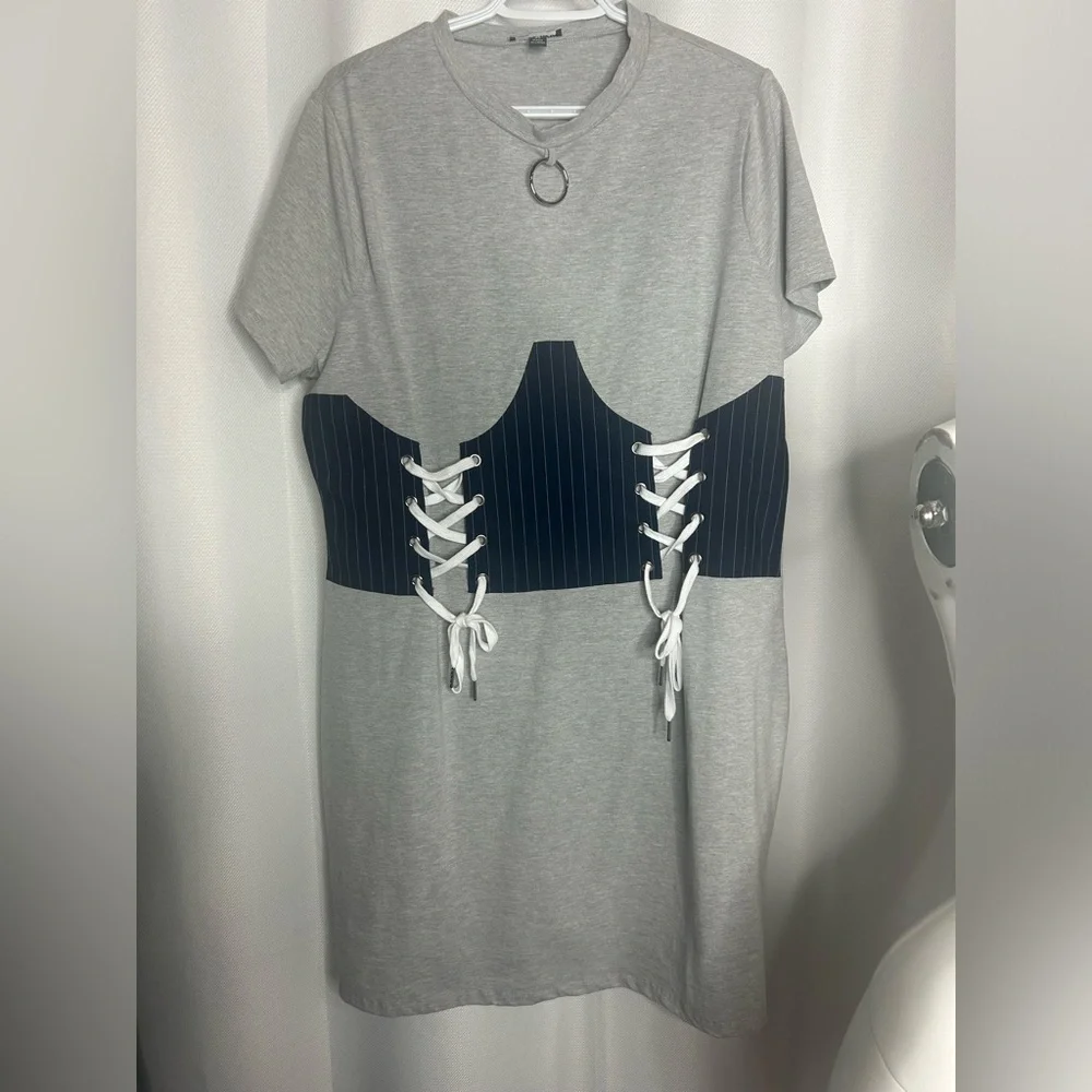 NWOT Corset Style Mini Dress - Picture 10 of 11